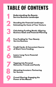 Funding Your Beauty Business eBook