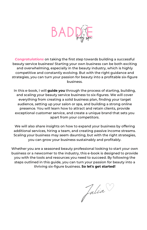Ultimate Beauty Business Handbook