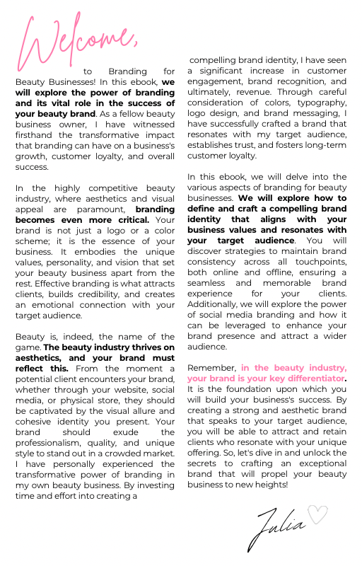Branding Your Beauty Business eBook